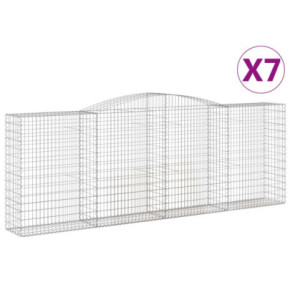Coșuri Gabion Arcuite | Barieră Decorativă Grădină | Fier Galvanizat 2