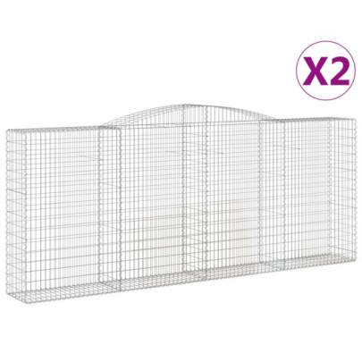 Coșuri Gabion Arcuite 400x50x160/180 cm - Fier Galvanizat
