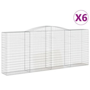 Coșuri Gabion Arcuite | Barieră Decorativă Grădină | Fier Galvanizat 2
