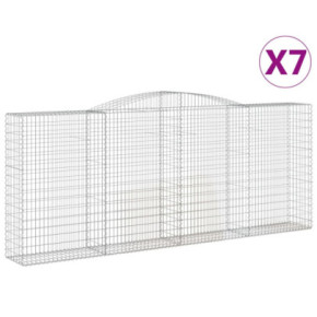 Coșuri Gabion Arcuite Fier Galvanizat | Barieră Grădină Decorativă 2