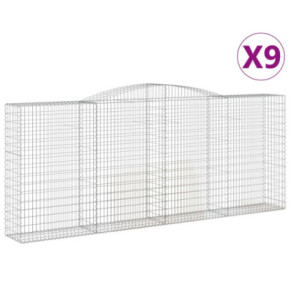 Coșuri Gabion Arcuite 9 buc | Fier Galvanizat | Livrare Gratuită 2