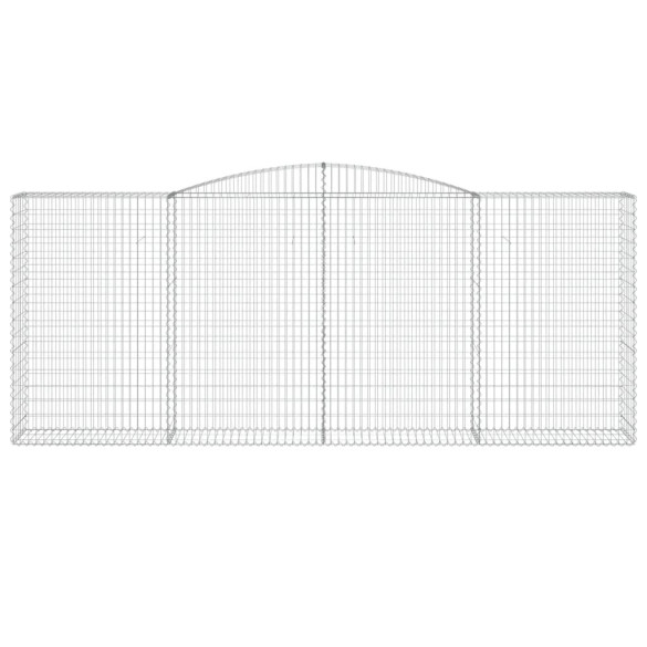 Coș Gabion Arcuit - 10 bucăți - Fier Galvanizat - Livrare Gratuită