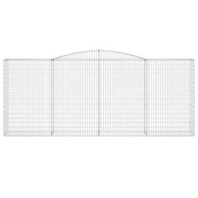 Coș Gabion Arcuit - 10 bucăți - Fier Galvanizat - Livrare Gratuită