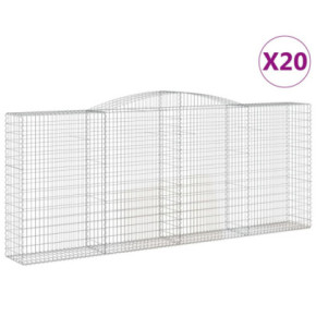 Coșuri Gabion Arcuite - 20 buc - Fier Galvanizat | Livrare Gratuită 2
