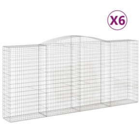 Coșuri Gabion Arcuite 6 buc - Fier Galvanizat Premium 2
