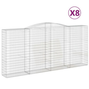 Set Coșuri Gabion Arcuit | Barieră Decorativă Grădină 2
