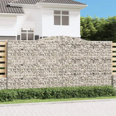 Coșuri Gabion Arcuite - 6 bucăți | Fier Galvanizat | Livrare Gratuită