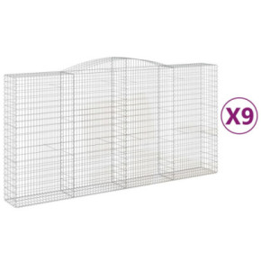 Coșuri Gabion Arcuit 400x50x200/220 cm - Fier Galvanizat 2