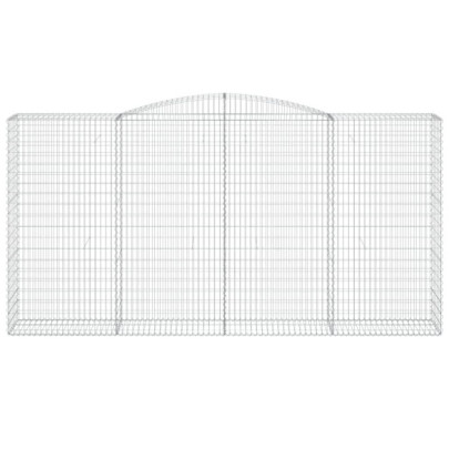 Coșuri Gabion Arcuite - 15 buc | Fier Galvanizat Rezistent