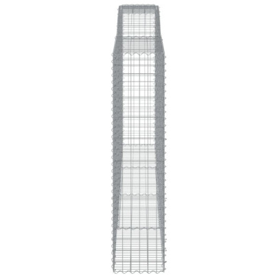 Coșuri Gabion Arcuite - 15 buc | Fier Galvanizat Rezistent