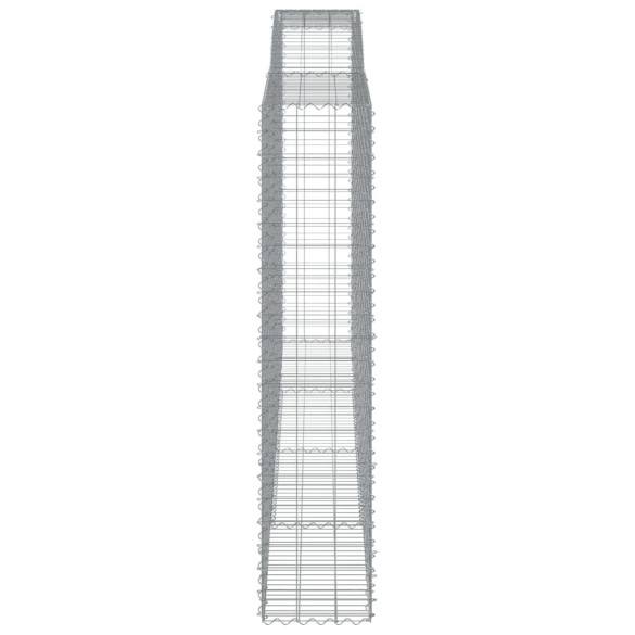 Coșuri Gabion Arcuite - 3 Bucăți - Fier Galvanizat Rezistent