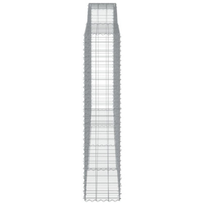 Coșuri Gabion Arcuite - 6 bucăți | Fier Galvanizat | Livrare Gratuită