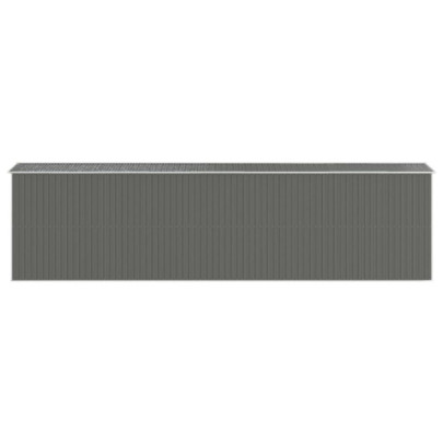 Șopron Grădină Gri - Depozitare Exterior | Oțel Galvanizat