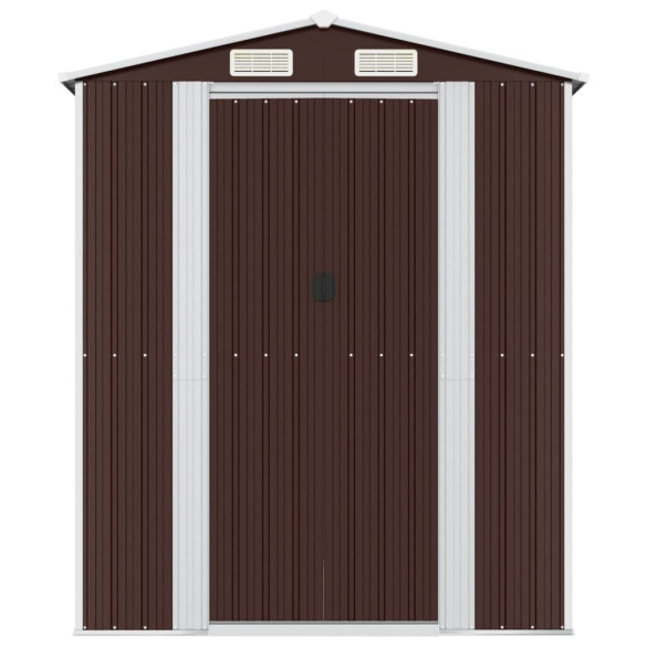 Șopron Grădină Maro - Oțel Galvanizat | Depozitare Exterior