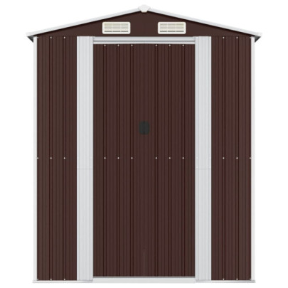 Șopron Grădină Maro - Oțel Galvanizat | Depozitare Exterior