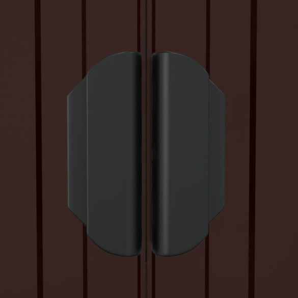 Șopron Grădină Maro - Oțel Galvanizat | Depozitare Exterior