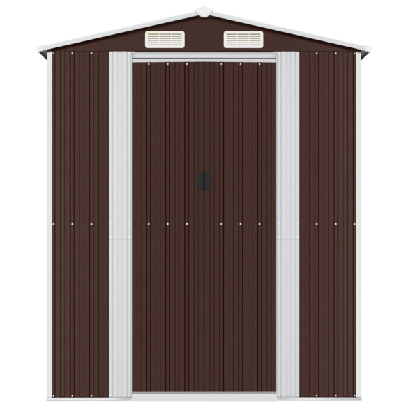 Șopron Grădină Maro - Oțel Galvanizat | Depozitare Exterior