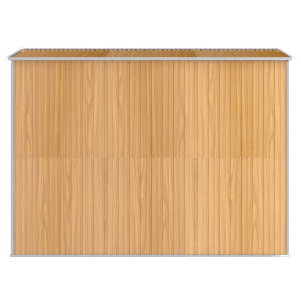 Șopron Grădină Maro - Oțel Zincat - Livrare Gratuită