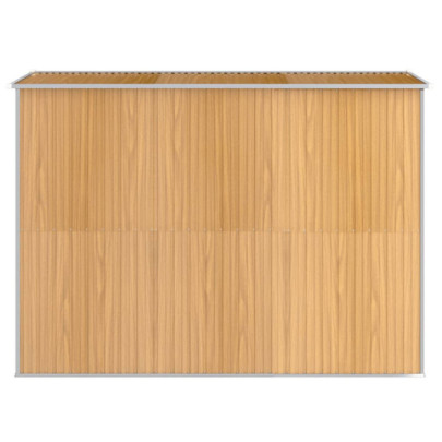 Șopron Grădină Maro - Oțel Zincat - Livrare Gratuită