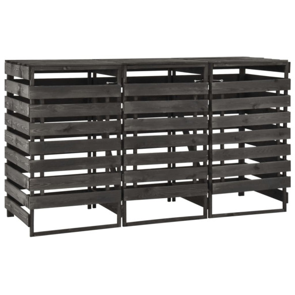 Magazie Pubele 3x240L - Lemn Masiv Pin - Livrare Gratuită Magazie Pubele 3x240L - Lemn Masiv Pin - Livrare Gratuită