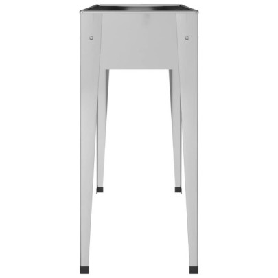 Jardiniere Grădină Oțel Galvanizat - 2 bucăți