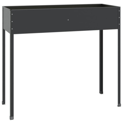 Jardiniere Oțel Galvanizat Antracit - Set 2 Bucăți - Livrare Gratuită