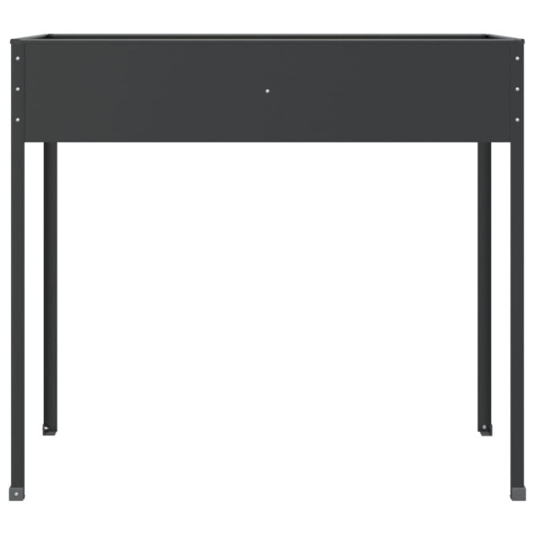 Jardiniere Oțel Galvanizat Antracit - Set 2 Bucăți - Livrare Gratuită