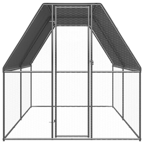 Coteț Păsări Exterior 2x4x2m - Oțel Galvanizat Rezistent