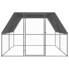 Coteț de Păsări Exterior - Oțel Zincat 3x4x2 m - Livrare Gratuită 2
