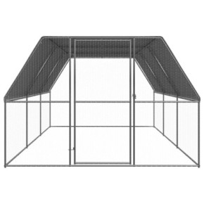 Coteț Păsări Exterior 3x6x2m Oțel Zincat - Livrare Gratuită 2