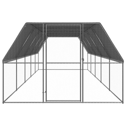 Coteț Păsări Exterior 3x10x2 m - Oțel Galvanizat Rezistent