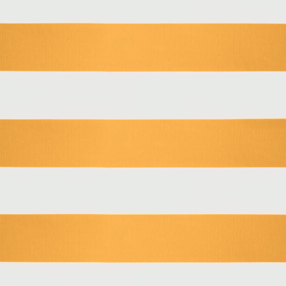 Copertină Retractabilă 3,5x2,5m - Galben/Alb - Textil/Aluminiu