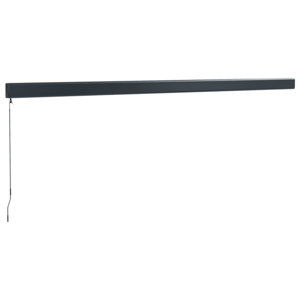 Copertină retractabilă 5x3m - Galben/Alb - Textil/Aluminiu