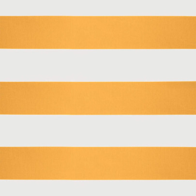 Copertină Retractabilă Motorizată 3x2,5m - Galben/Alb - Textil/Aluminiu