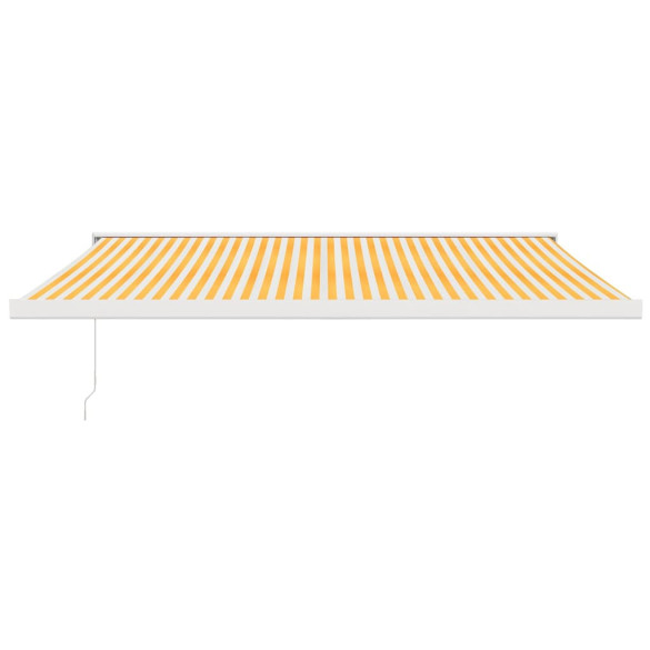 Copertină Retractabilă Motorizată 4,5x3 m - Galben/Alb