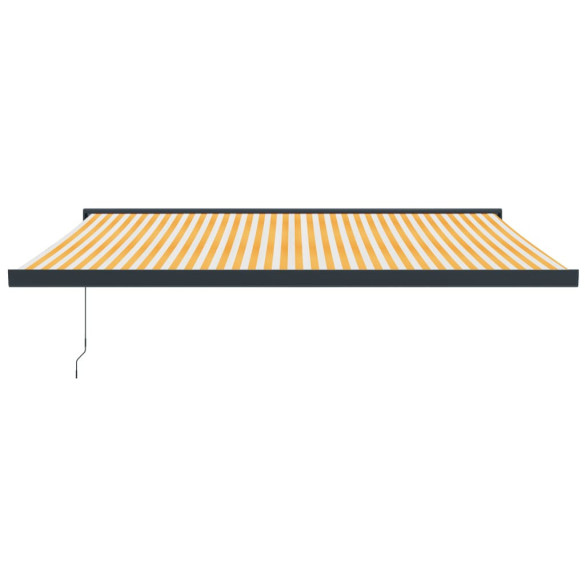 Copertină Retractabilă Motorizată 4.5x3m - Galben/Alb