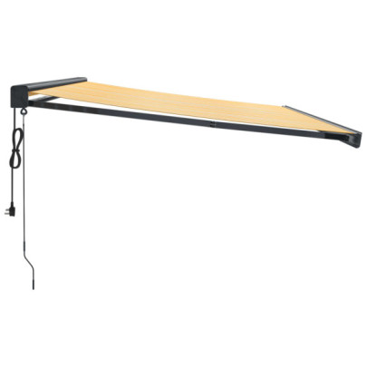 Copertină Retractabilă Motorizată 4.5x3m - Galben/Alb