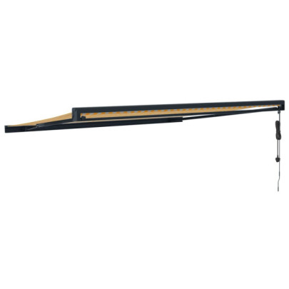 Copertină Retractabilă Motorizată 4.5x3m - Galben/Alb