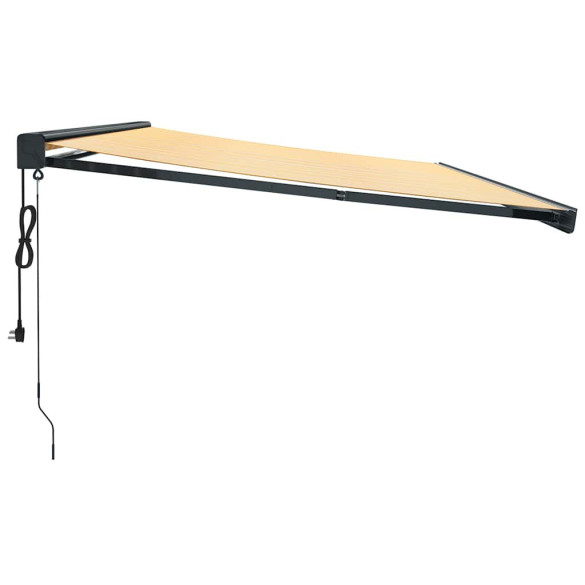 Copertină Retractabilă Motorizată 5x3m - Galben/Alb