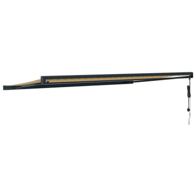 Copertină Retractabilă Motorizată 5x3m - Galben/Alb