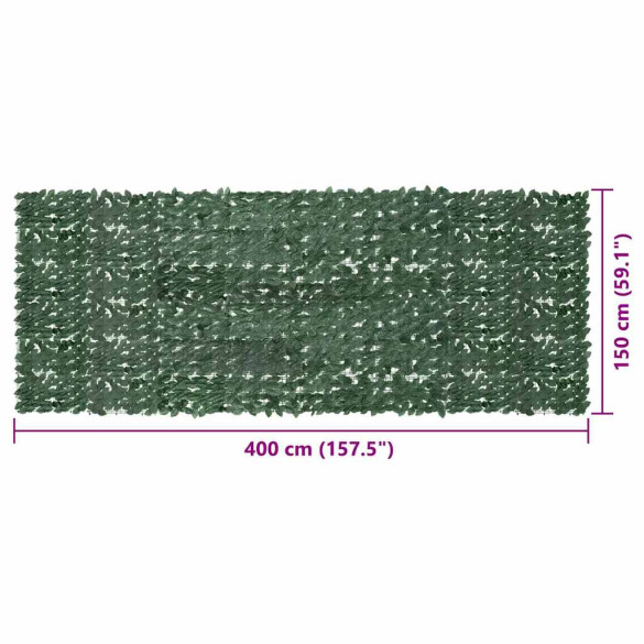 Paravan Balcon cu Frunze - 400x150 cm | Intimitate Verde