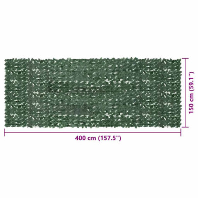 Paravan Balcon cu Frunze - 400x150 cm | Intimitate Verde
