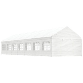 Foișor cu acoperiș alb | 15,6x4m | Livrare gratuită