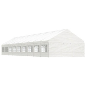 Foișor Alb Spacios 20x6m - Protectie Outdoor | Livrare Gratuita
