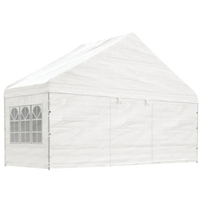 Foișor Alb Spacios 20x6m - Protectie Outdoor | Livrare Gratuita