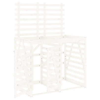 Magazie dublă coș gunoi exterior - lemn pin | Livrare gratuită