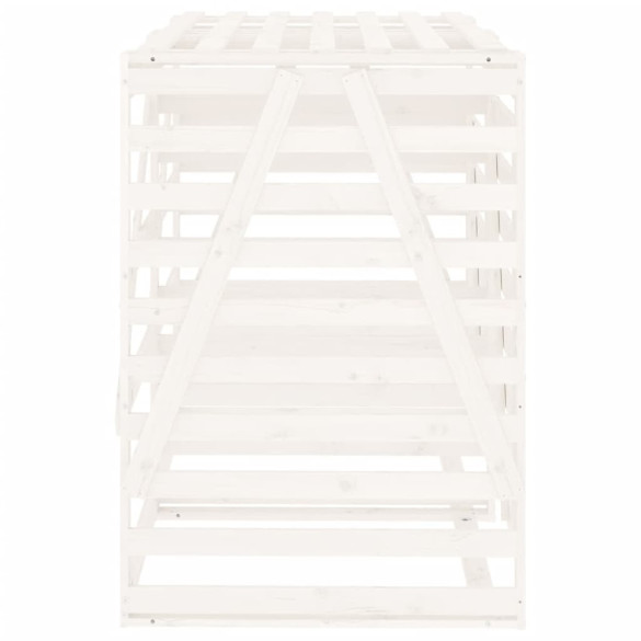 Magazie dublă coș gunoi exterior - lemn pin | Livrare gratuită