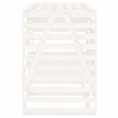 Magazie dublă coș gunoi exterior - lemn pin | Livrare gratuită