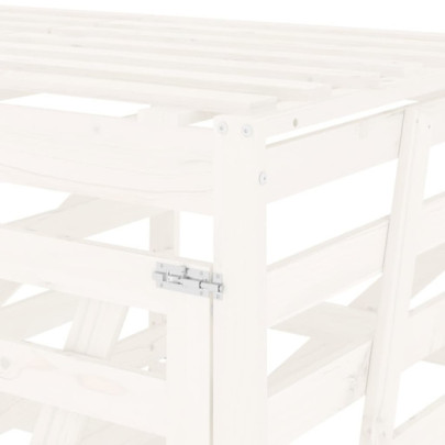 Magazie dublă coș gunoi exterior - lemn pin | Livrare gratuită