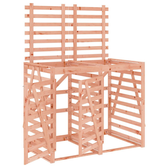 Magazie dublă coș gunoi exterior - Lemn masiv Douglas